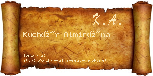 Kuchár Almiréna névjegykártya